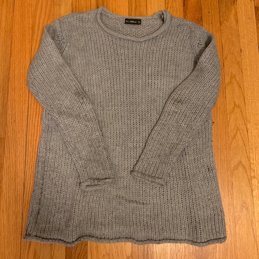Zara grey knit sweater